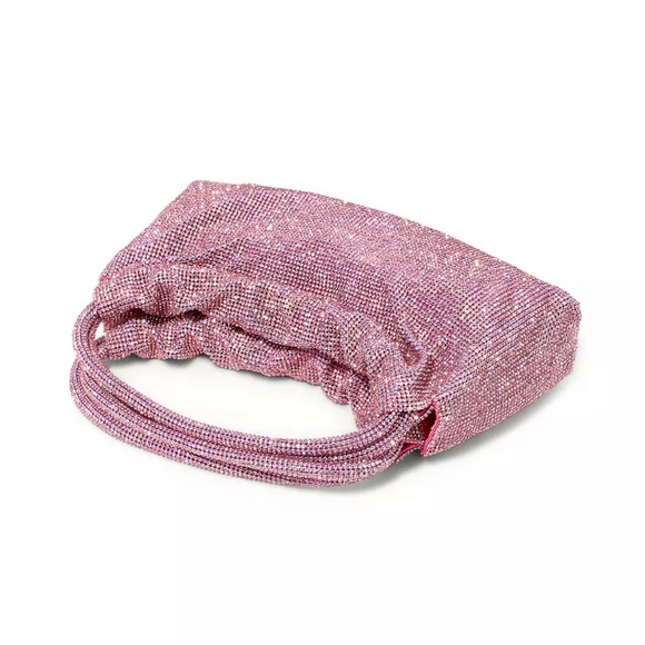 SIMKHAI Mini Ellerie Crystal Shoulder Bag Taffy Pink color - Picture 6 of 8